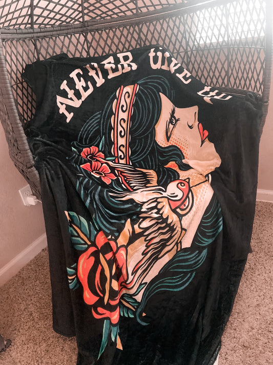 Exclusive Never Give Up Blanket 60x80